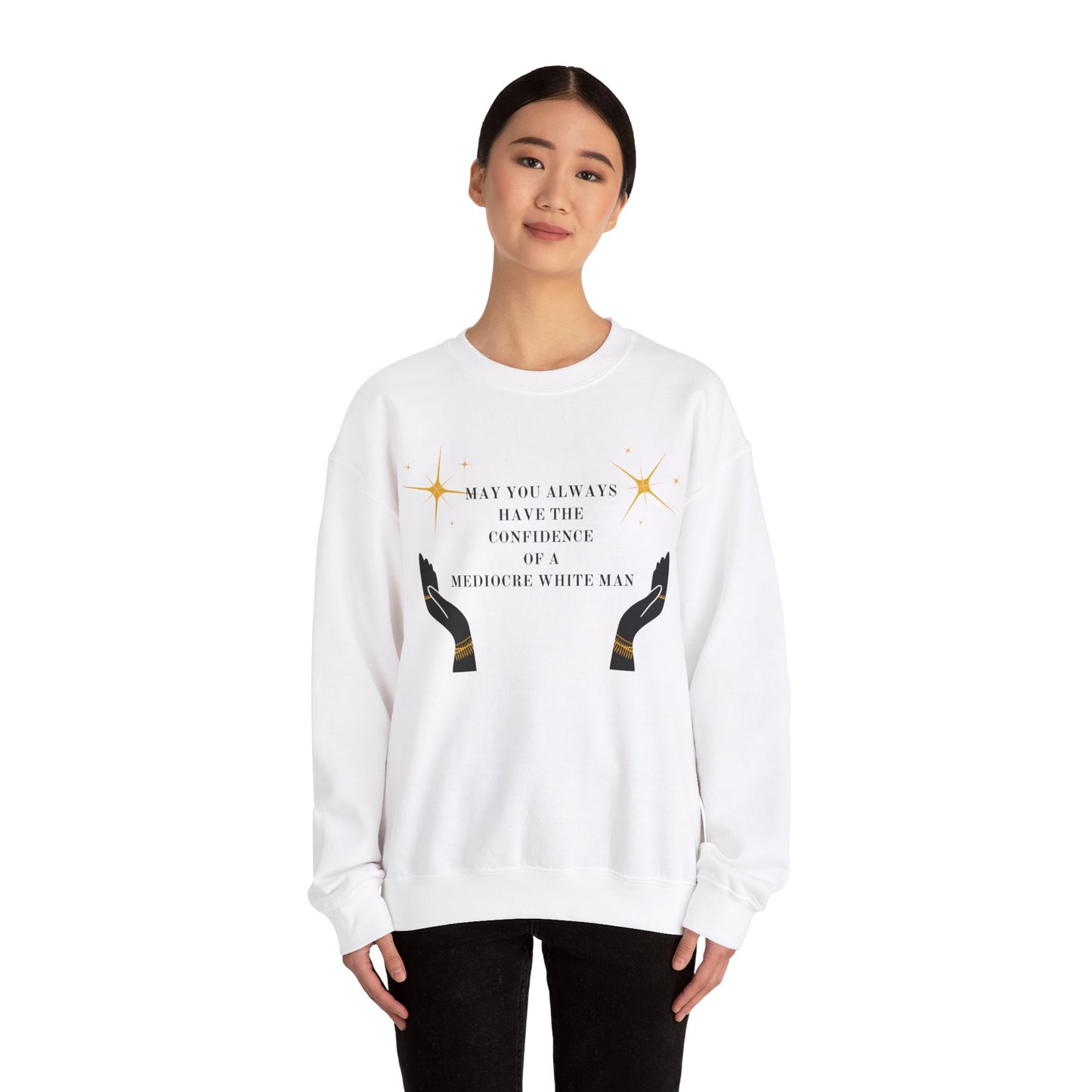 Confidence Of A White Man Unisex Crewneck