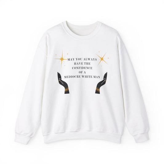 Confidence Of A White Man Unisex Crewneck