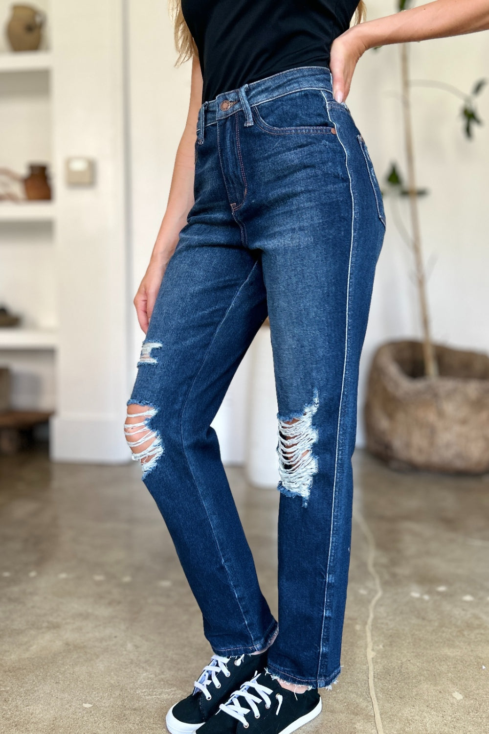 Judy Blue High Waist Rigid Magic Straight Jeans