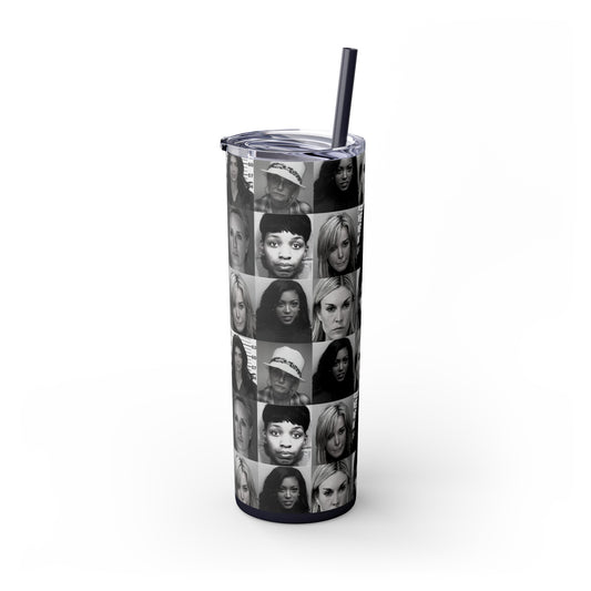 MugShot Skinny Tumbler w/ Straw