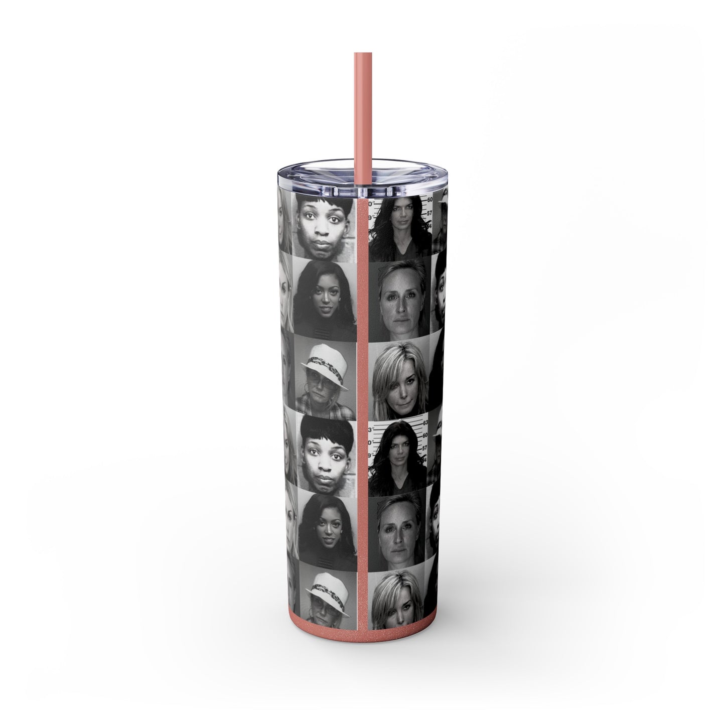 MugShot Skinny Tumbler w/ Straw