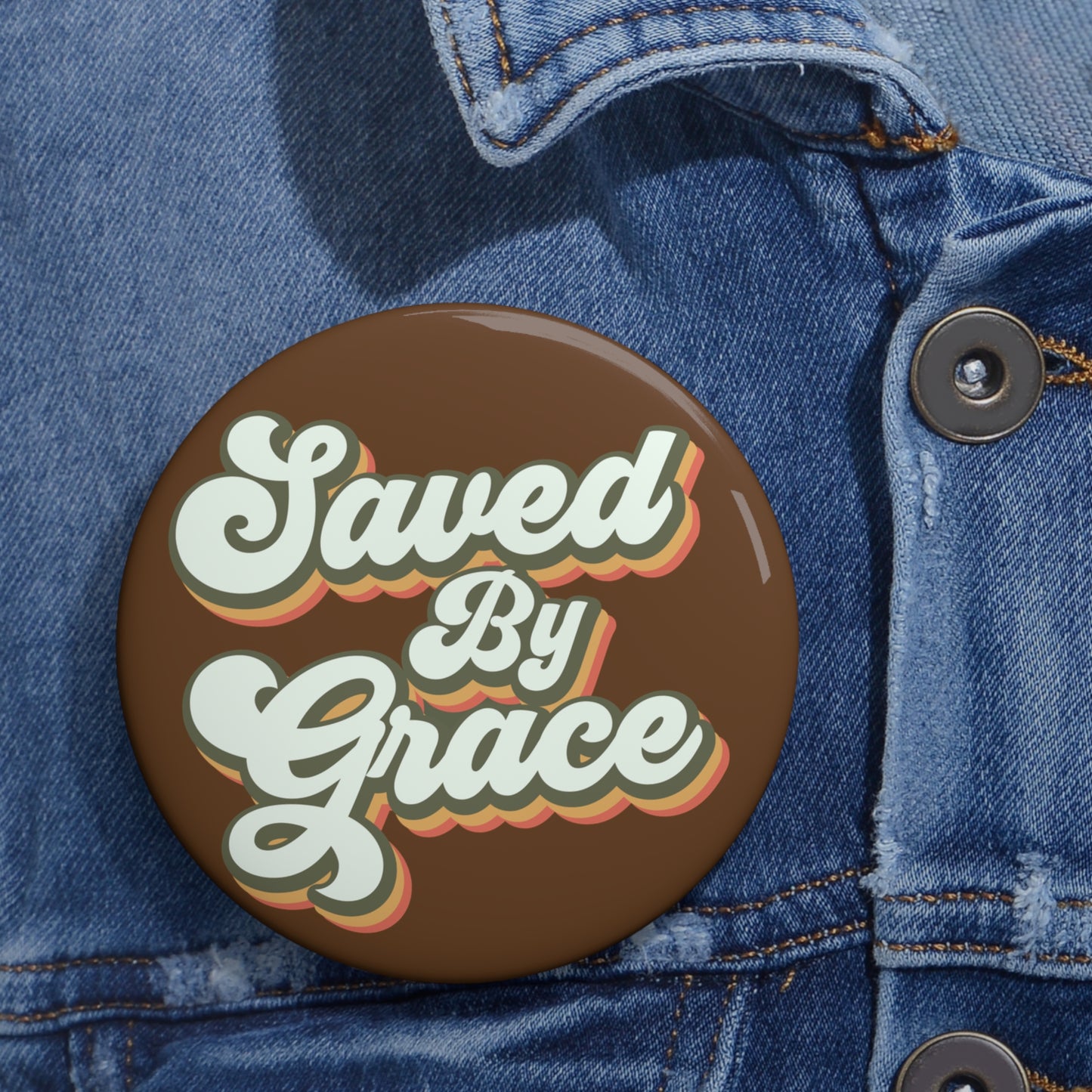 Saved By Grace Pin