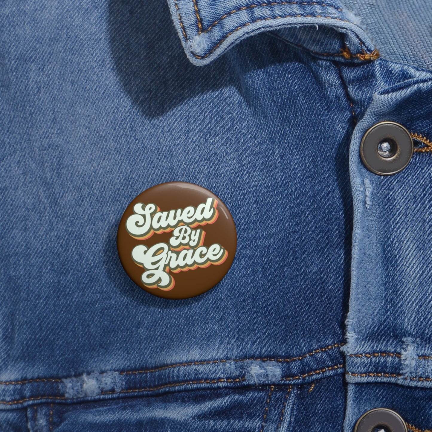 Saved By Grace Pin