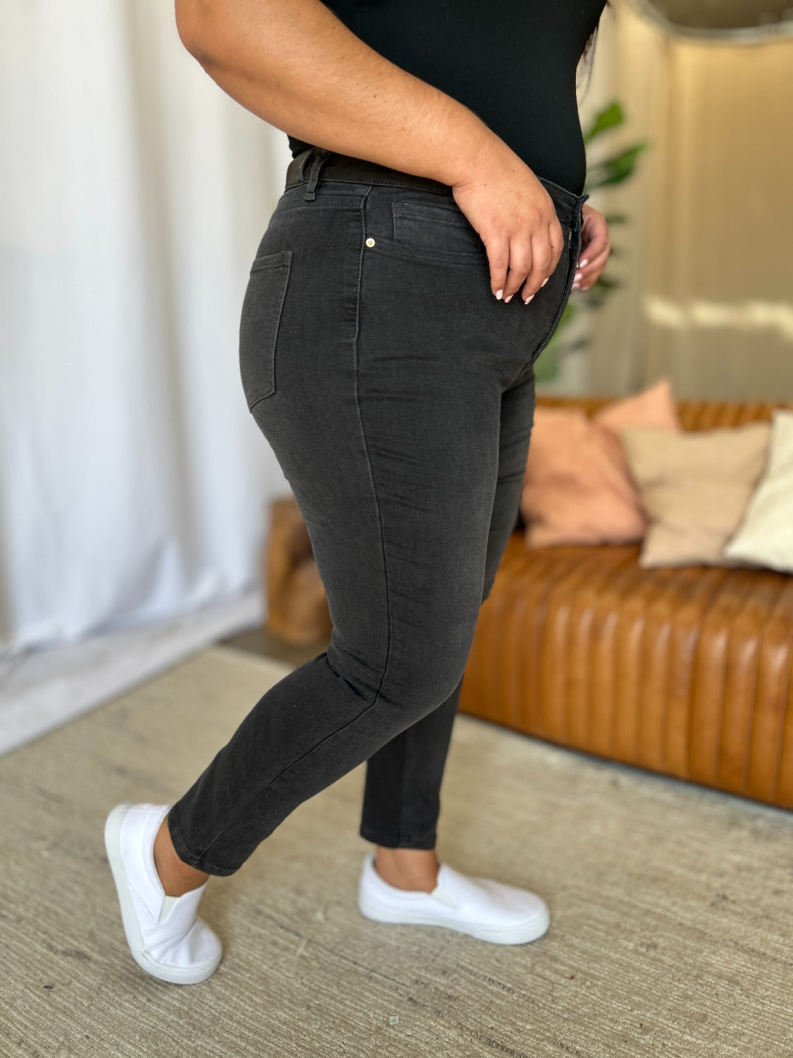 High Rise Tummy Control Skinny Jeans