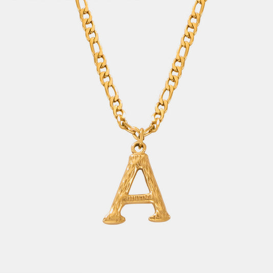 Letter Pendant Necklace