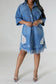 City Chic Denim Shirt Dress