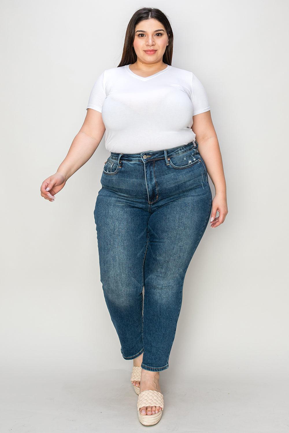 Tummy Control High Waist Slim Jeans