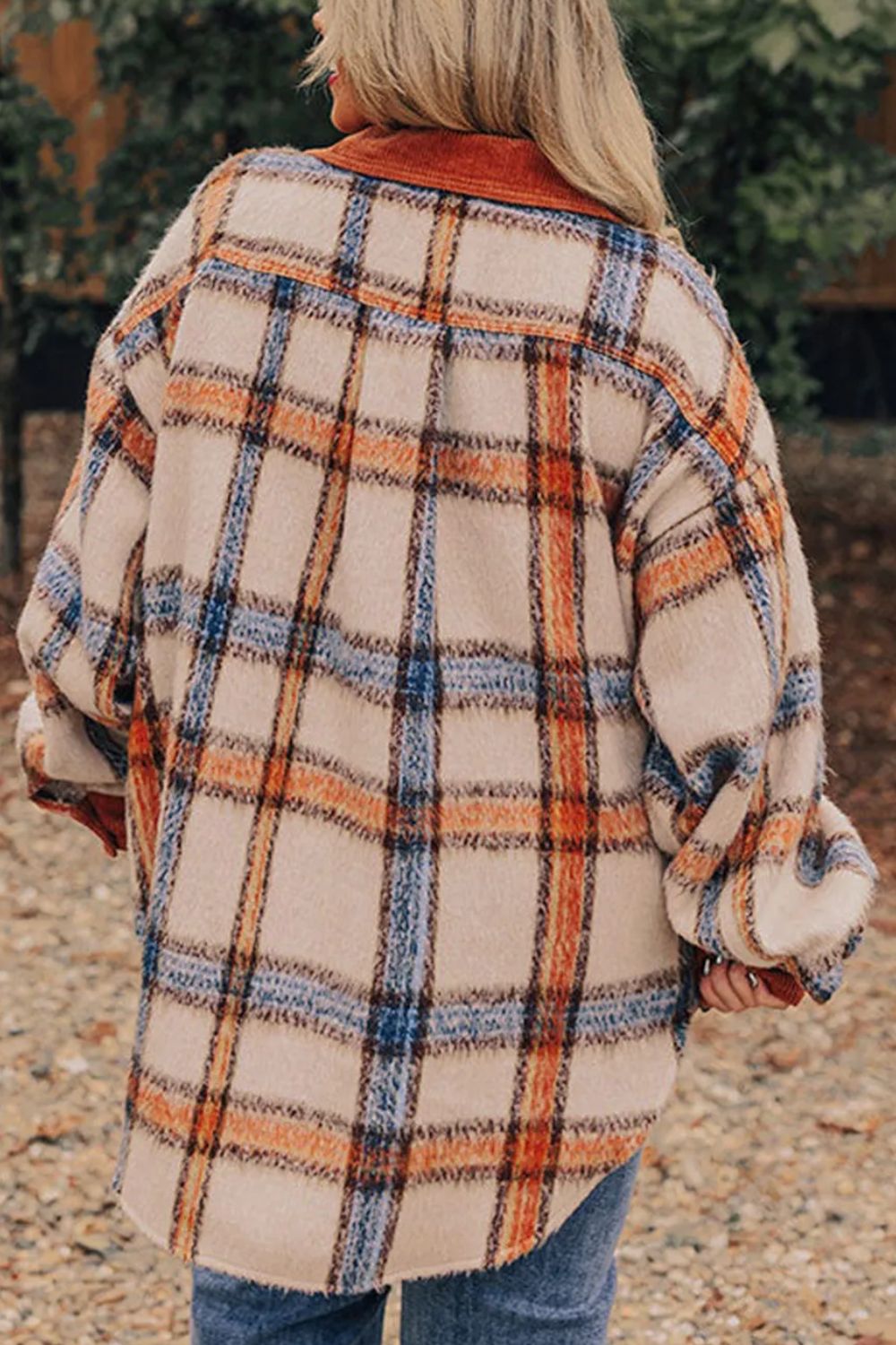 Plaid Button Down Jacket