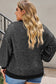 Waffle-Knit Dropped Shoulder Sweater