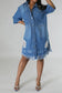 City Chic Denim Shirt Dress