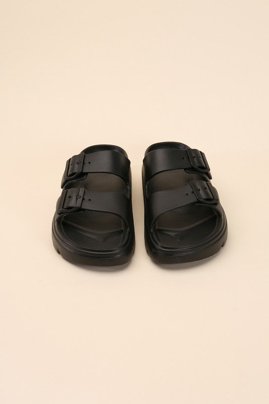 BUCKLE STRAP SLIDES