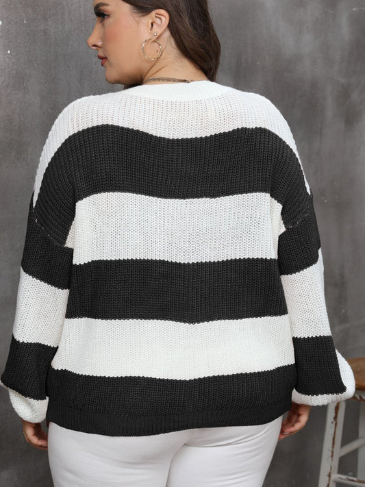 Striped Round Neck Sweater