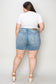 Judy Blue High Waist Raw Hem Denim Shorts