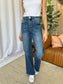 High Rise Tummy Control Wide Leg Jeans