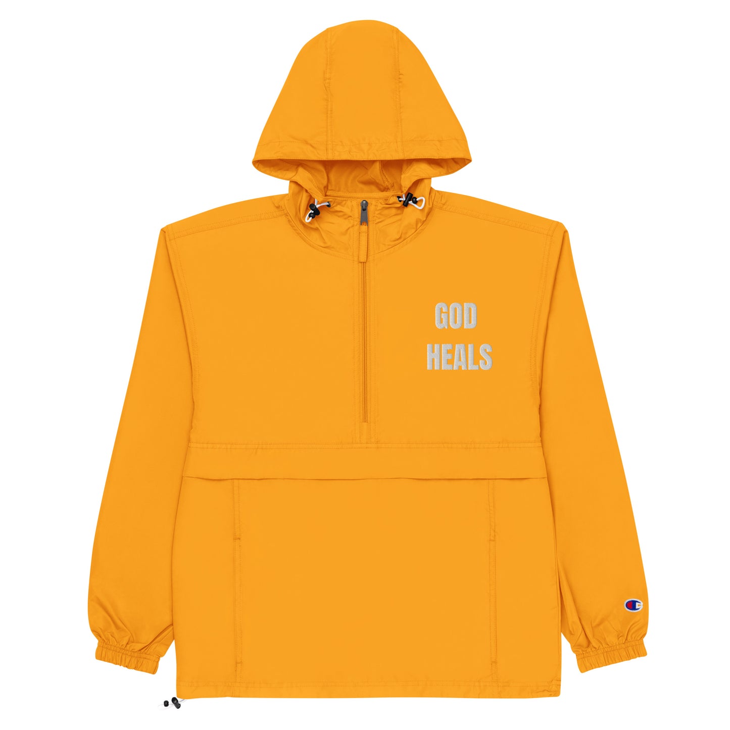 God Heals Embroidered Champion Jacket