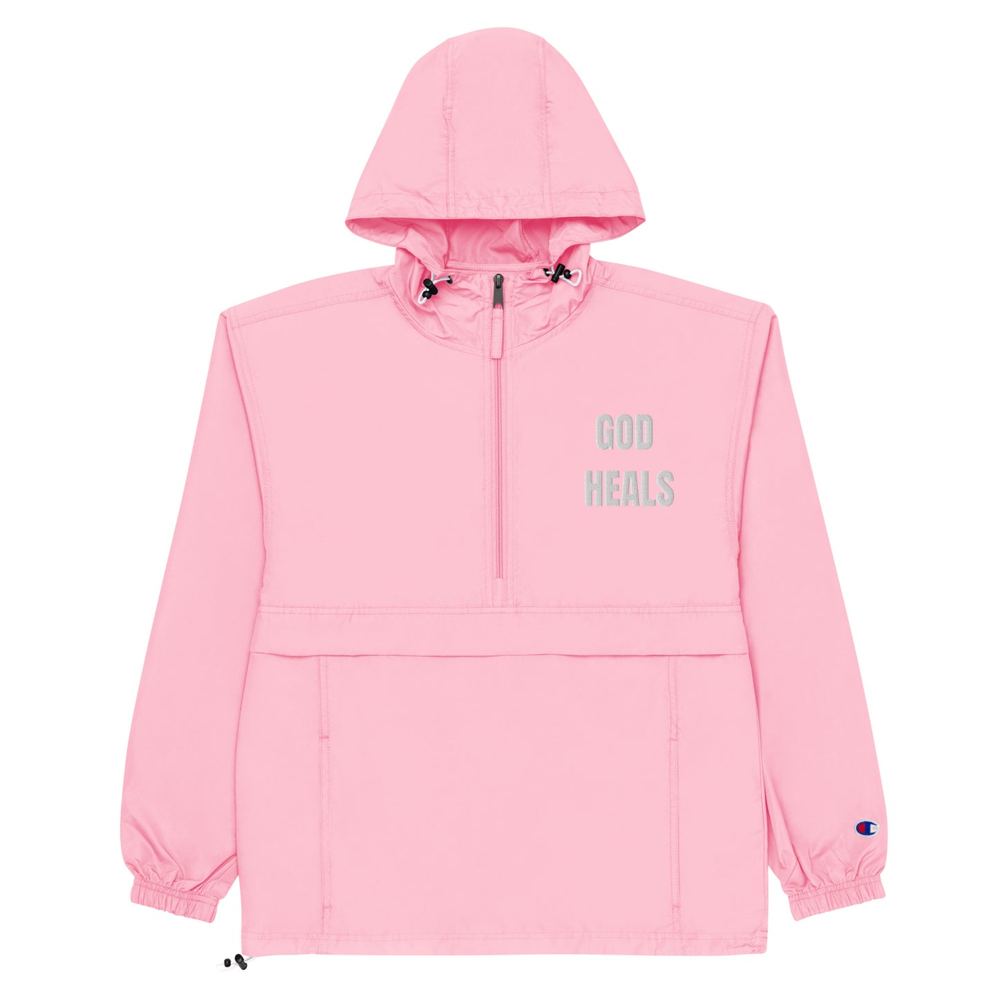 God Heals Embroidered Champion Jacket