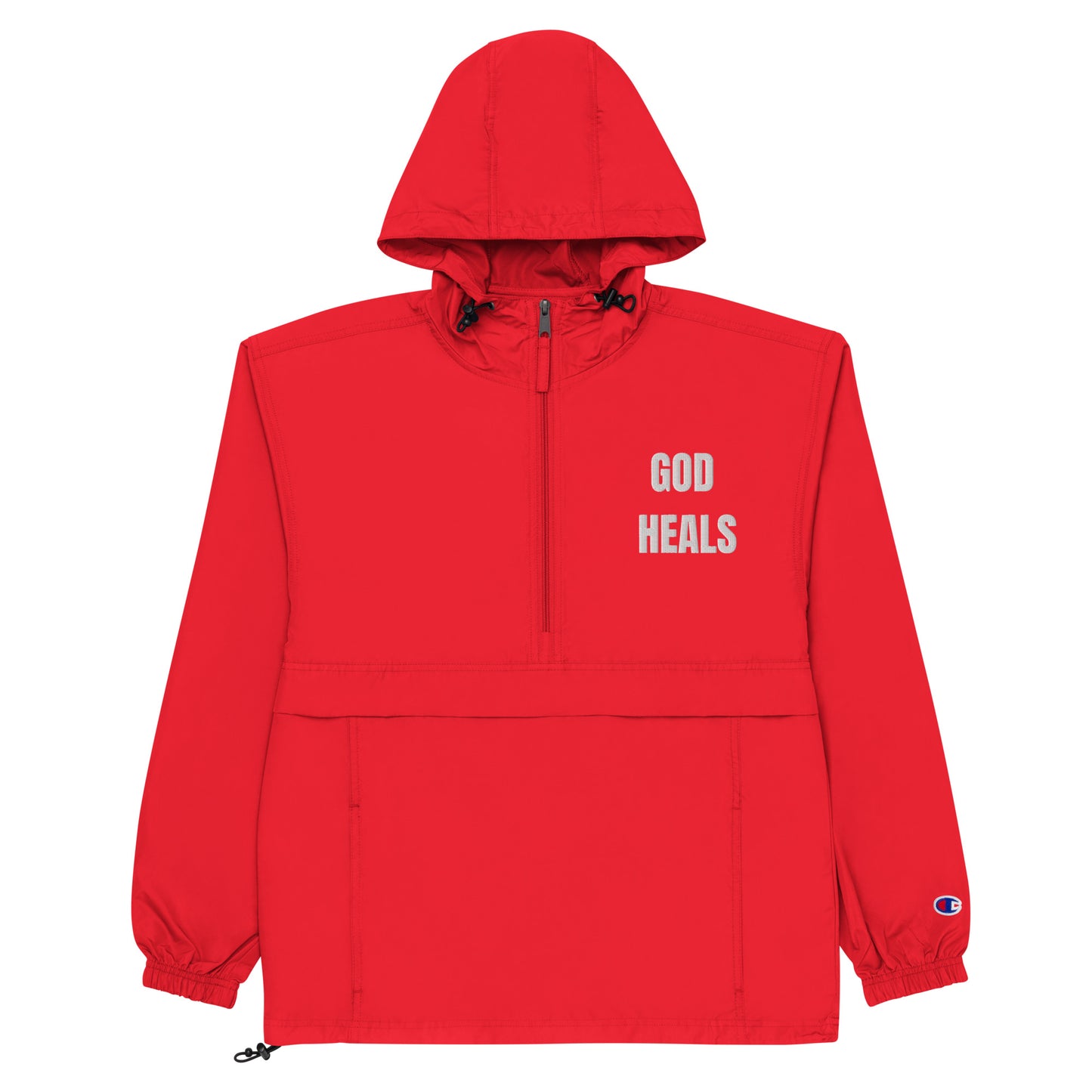 God Heals Embroidered Champion Jacket