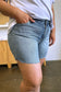 Judy Blue High Waist Raw Hem Denim Shorts