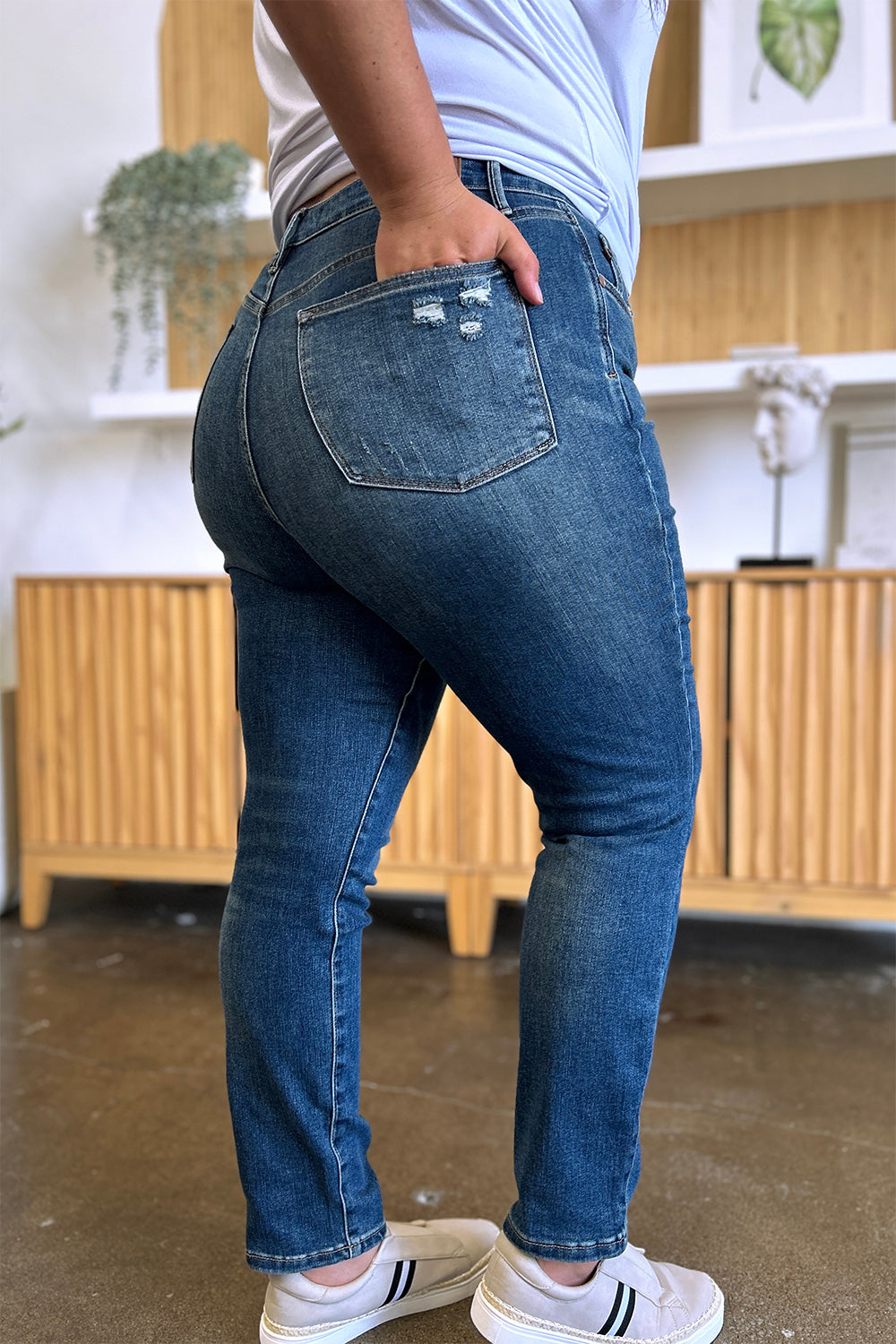 Tummy Control High Waist Slim Jeans