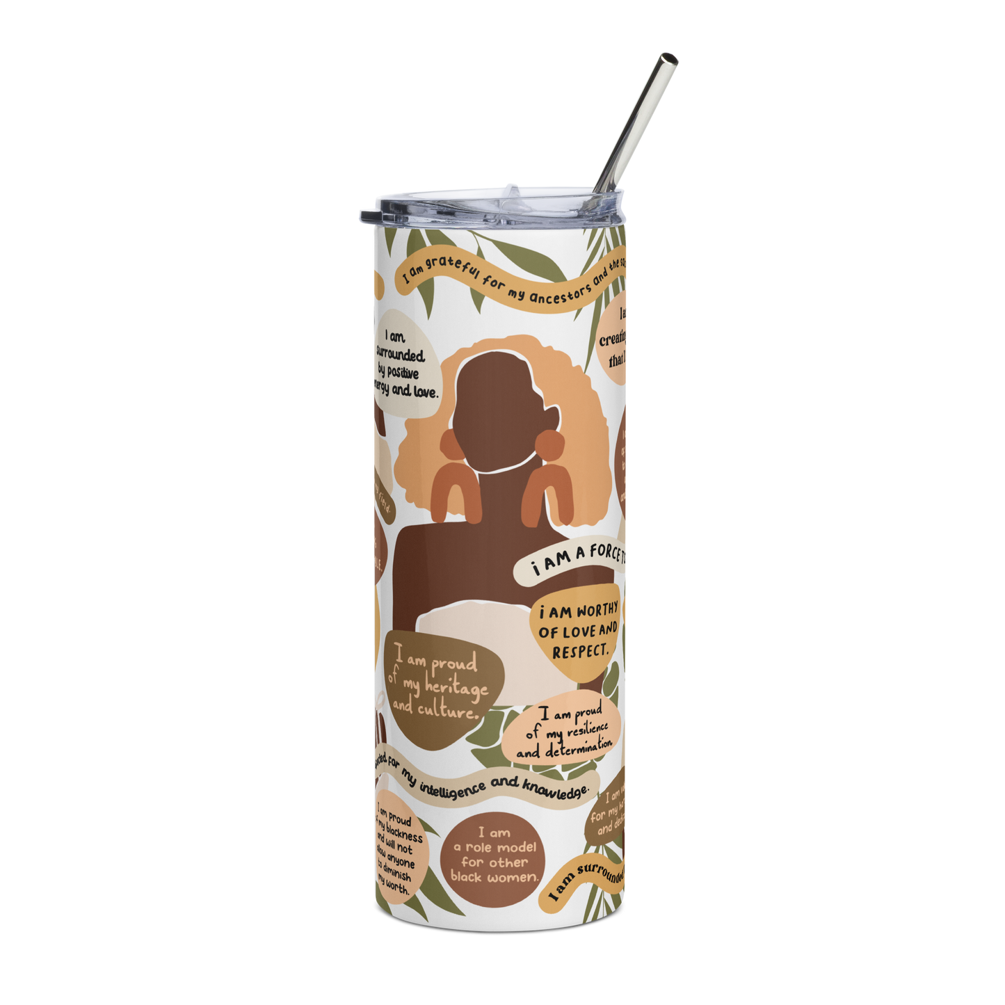 Daily Affirmations Stainless Steel tumbler