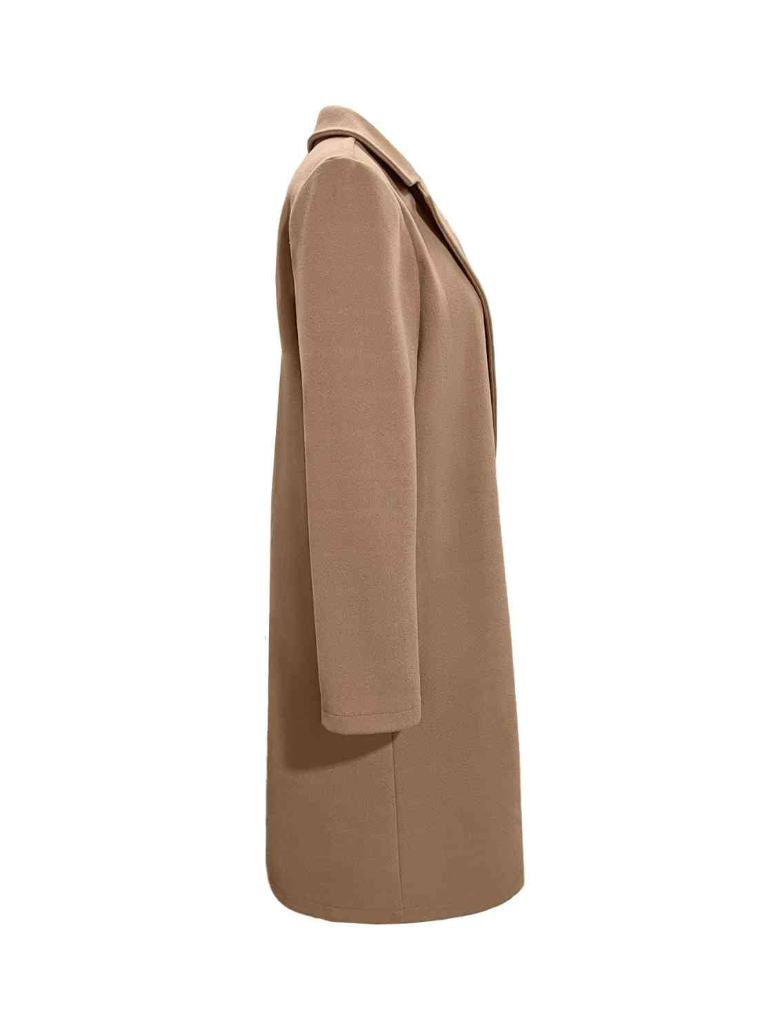 Camel Long Sleeve Coat