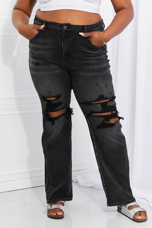 Lois Distressed Loose Fit Jeans