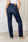 Judy Blue Button-Fly Straight Jeans