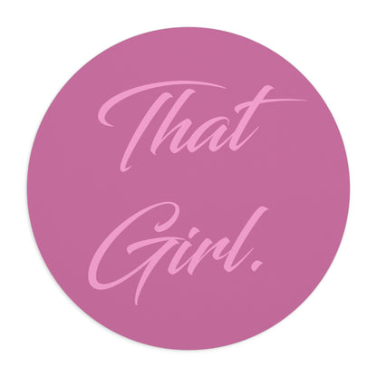 That Girl Mouse Pad - Pink