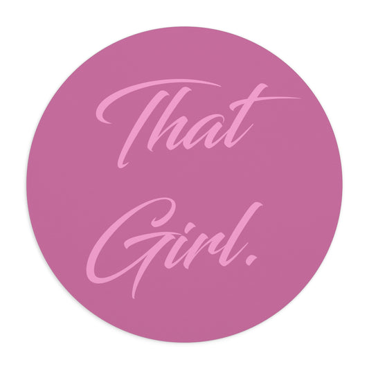 That Girl Mouse Pad - Pink