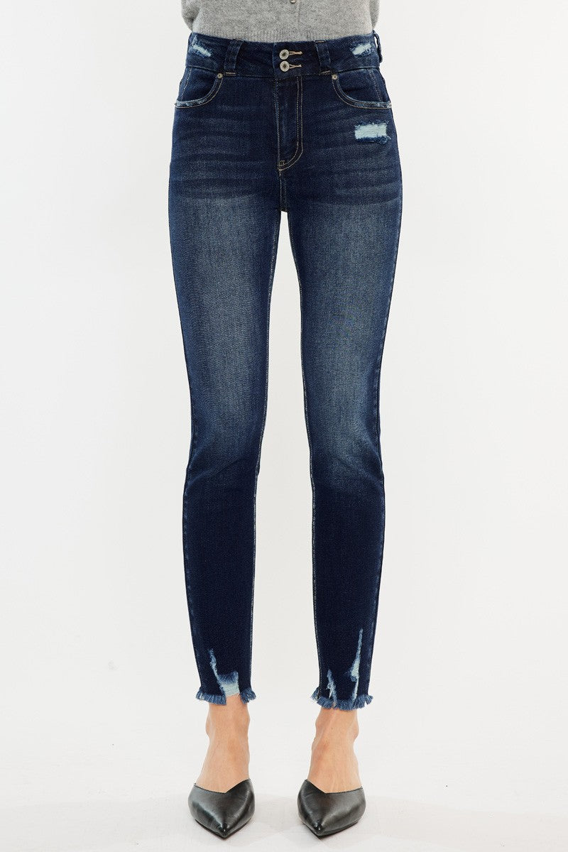 Feline Flair High Waist Jeans