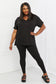 Self Love Microfiber Lounge Set in Black