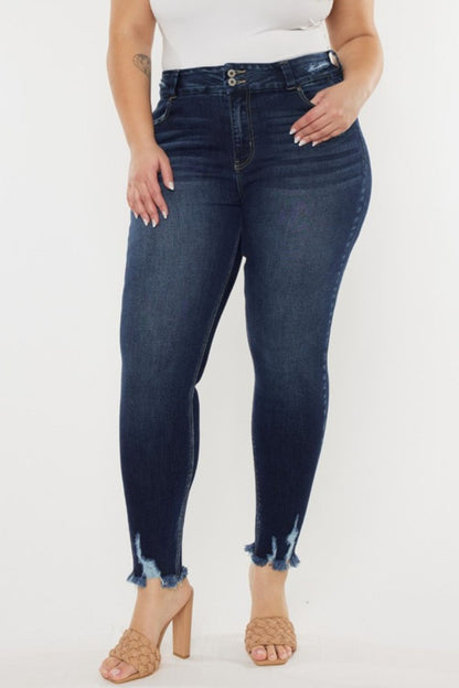 Feline Flair High Waist Jeans