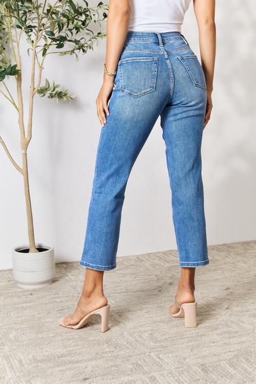 High Waist Straight Jeans