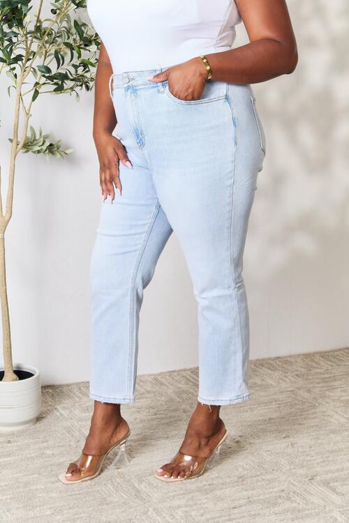 High Waist Straight Jeans