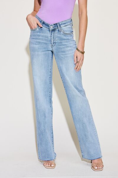 Judy Blue V Front Waist Straight Jeans