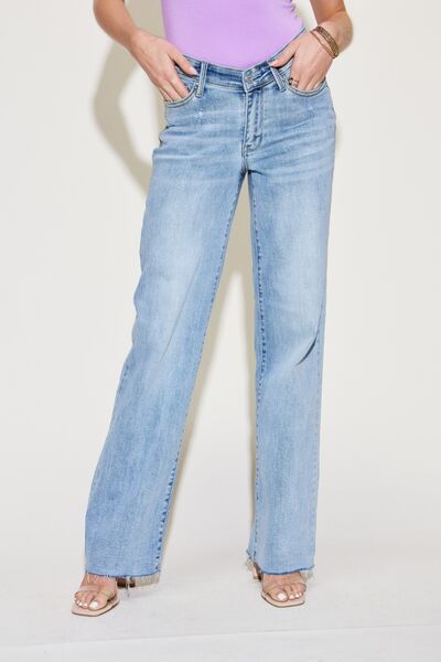 Judy Blue V Front Waist Straight Jeans