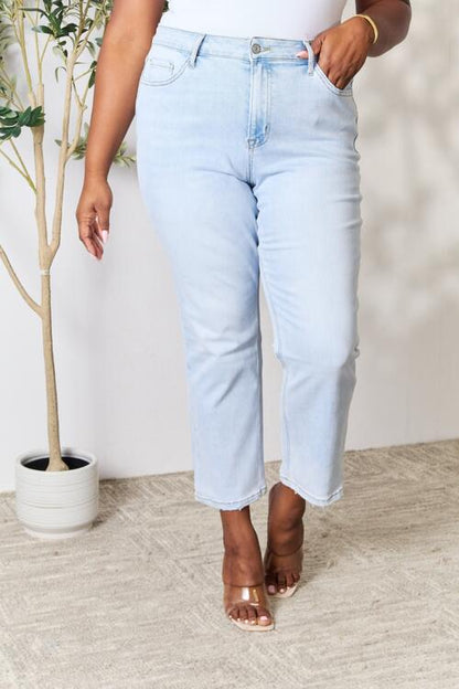 High Waist Straight Jeans