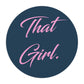 That Girl Mouse Pad - Navy