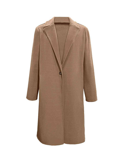 Camel Long Sleeve Coat