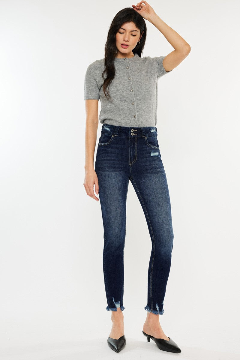 Feline Flair High Waist Jeans