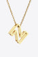 U to Z Letter Pendant Nekclace